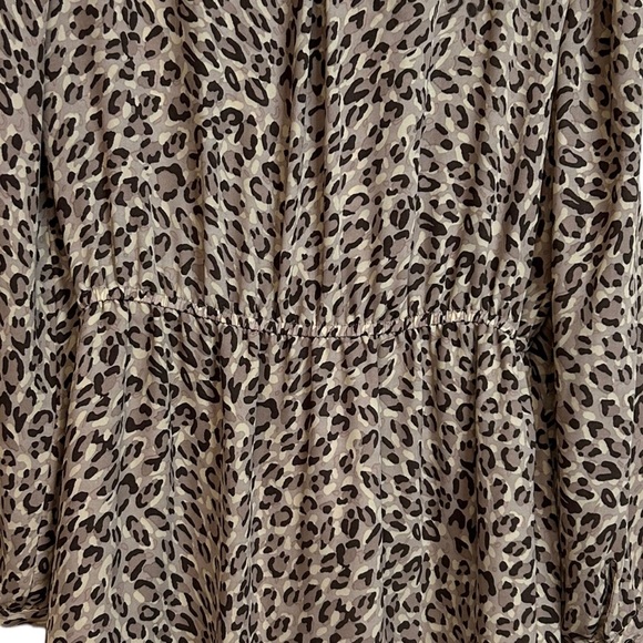 Loft Cheetah Print Dress (missing tie belt) Size 12 - Picture 4 of 16